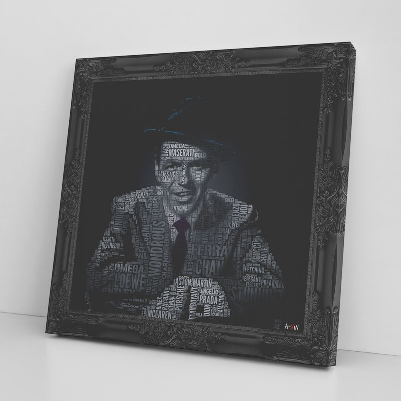 F Sinatra Color Printed Illusion Frame Black