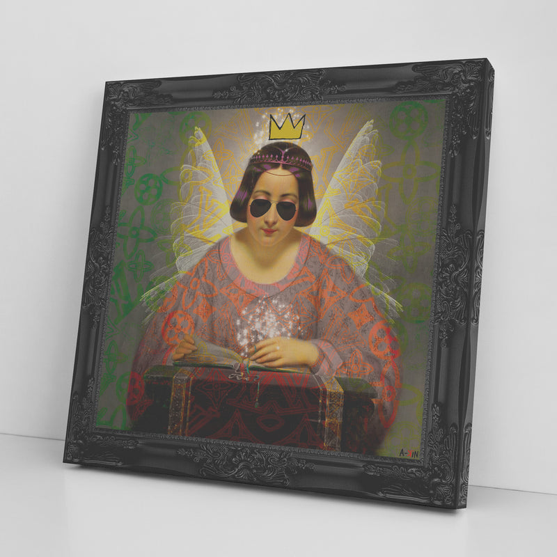 Fairy Godmother Printed Illusion Frame Black