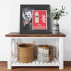Fire Joker Printed Illusion Frame Black