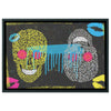 Floral Skulls Wood Frame