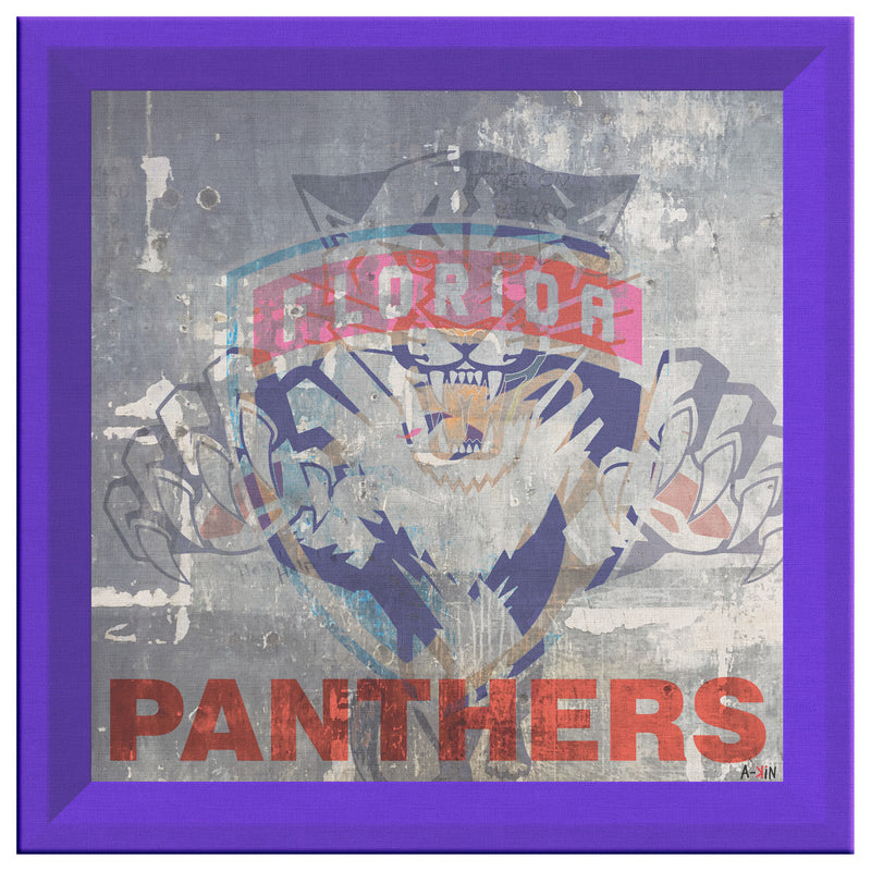 Florida Panthers Printed Illusion Frame Blue