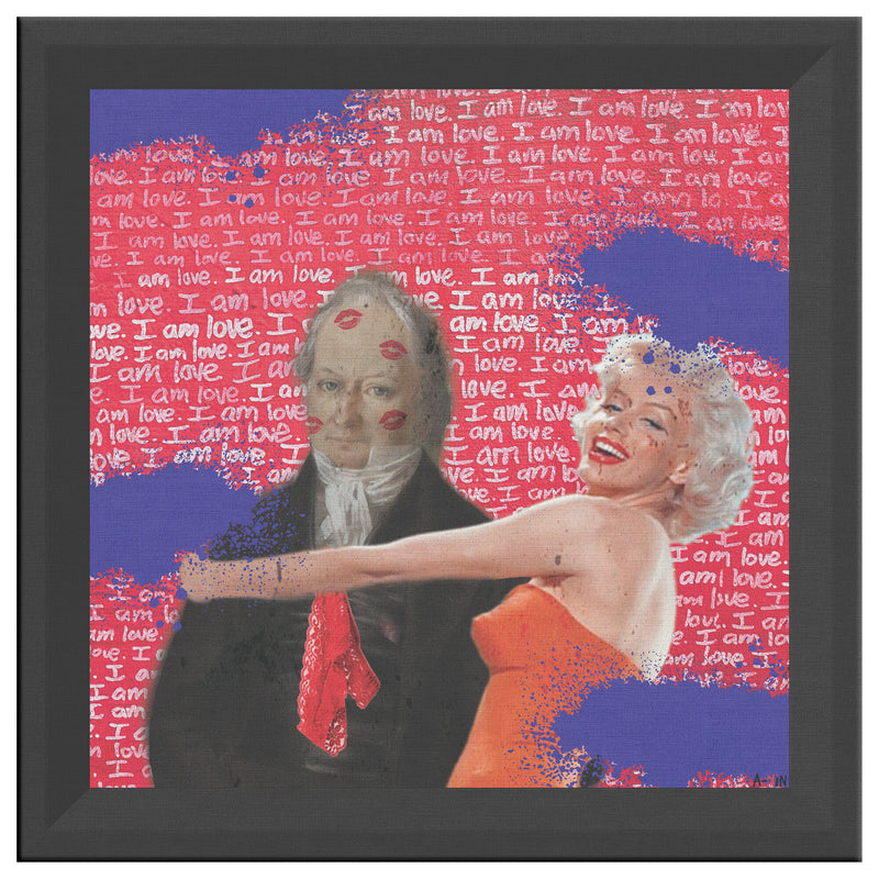 Forbidden Love Printed Illusion Frame Black