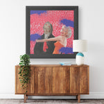Forbidden Love Printed Illusion Frame Black