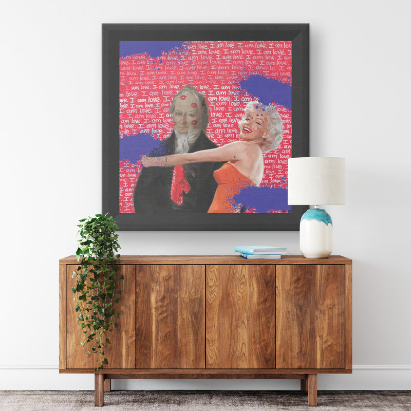 Forbidden Love Printed Illusion Frame Black
