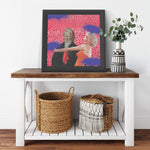 Forbidden Love Printed Illusion Frame Black