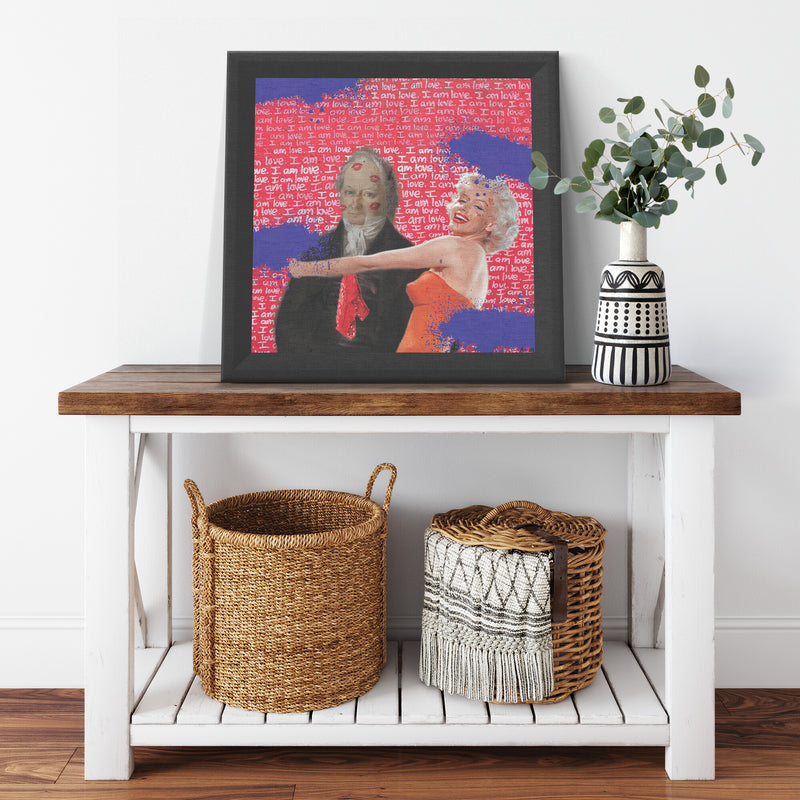 Forbidden Love Printed Illusion Frame Black