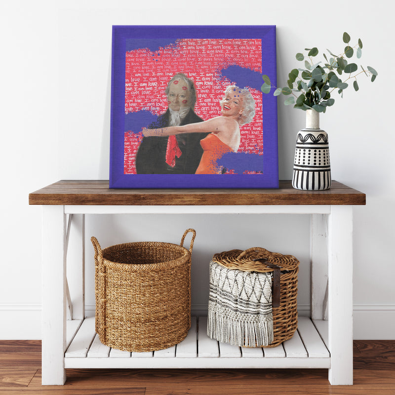 Forbidden Love Printed Illusion Frame Blue