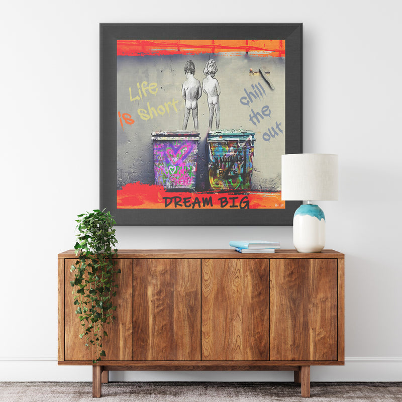 Freedom Printed Illusion Frame Black