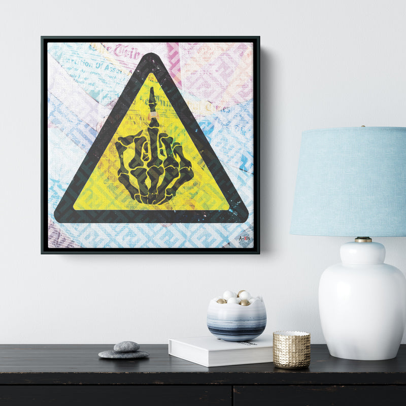 Fuck Signs Wood Frame