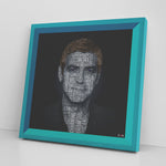 G Clooney Printed Illusion Frame Blue