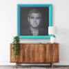 G Clooney Printed Illusion Frame Blue