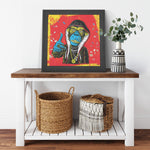 Ghetto Monkey Printed Illusion Frame Black