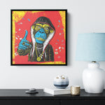 Ghetto Monkey Wood Frame