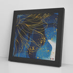 Gold Flower Printed Illusion Frame Black