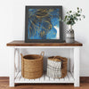 Gold Flower Printed Illusion Frame Black