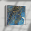 Gold Flower Wood Frame