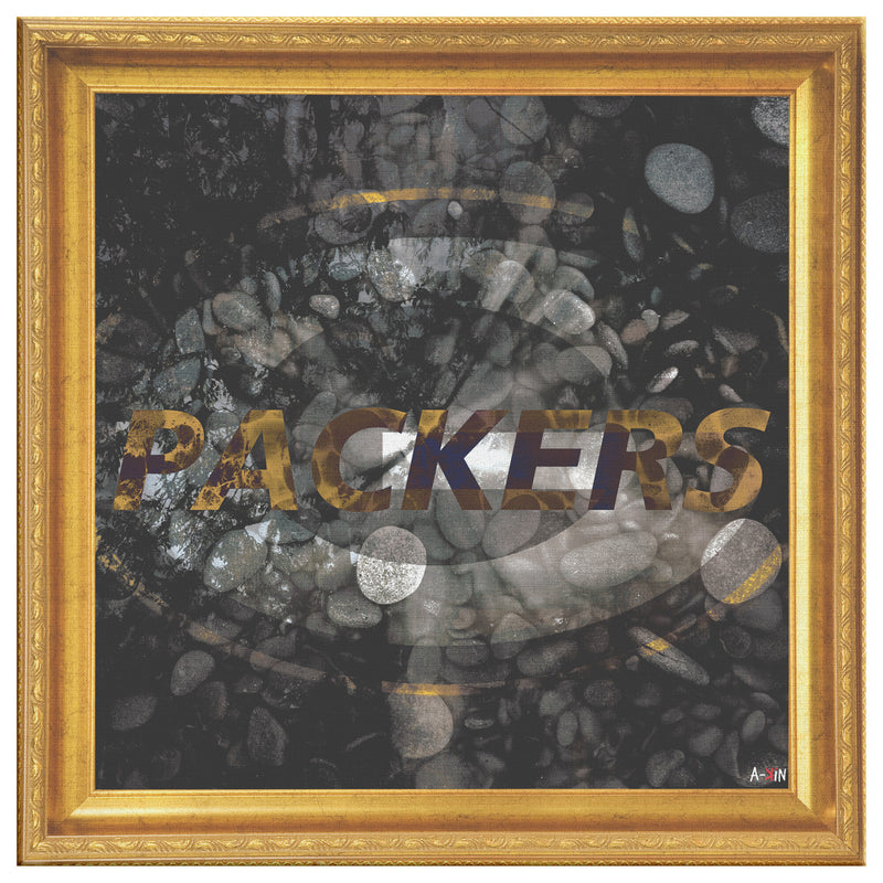 Green Bay Packers Printed Illusion Frame Gold