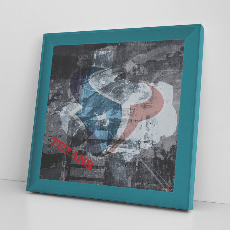 Houston Texans Printed Illusion Frame Blue