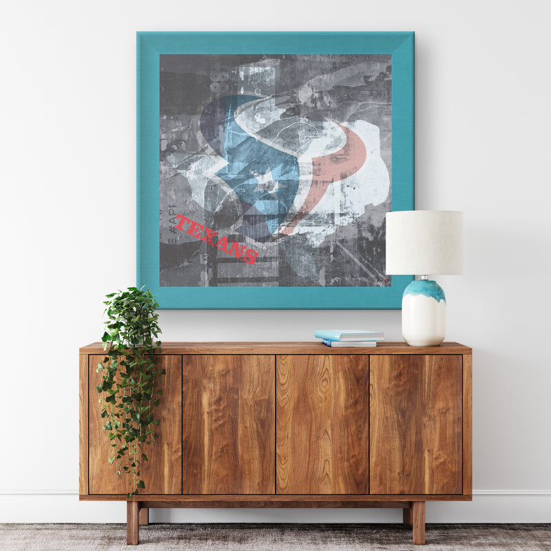 Houston Texans Printed Illusion Frame Blue