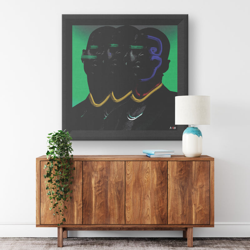 Il Trio Printed Illusion Frame Black