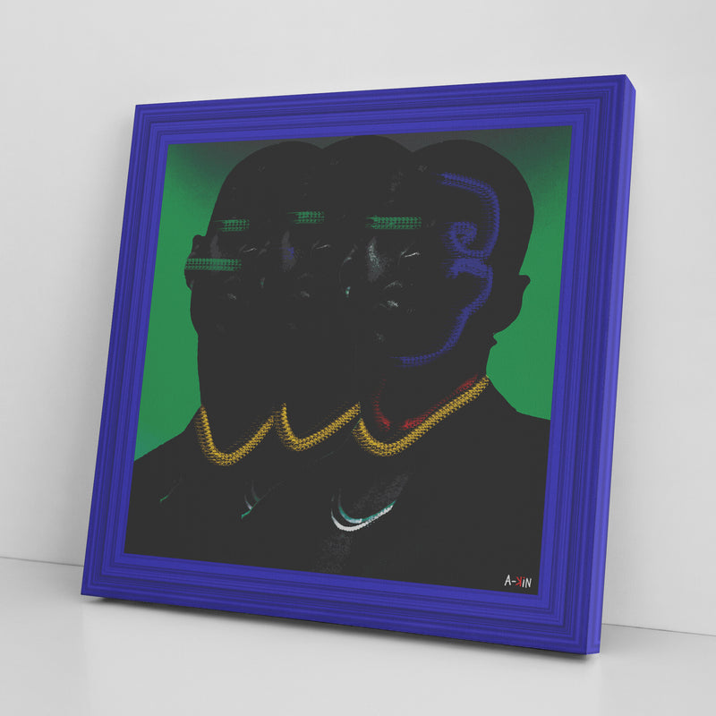 Il Trio Printed Illusion Frame Blue