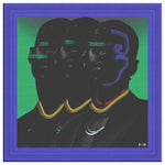 Il Trio Printed Illusion Frame Blue