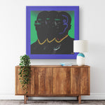Il Trio Printed Illusion Frame Blue