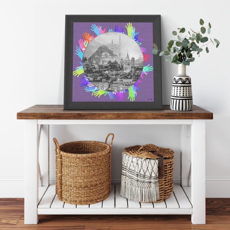 Instanbul Printed Illusion Frame Black