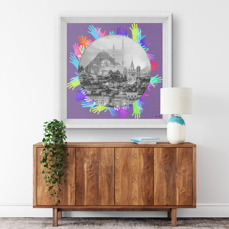 Instanbul Printed Illusion Frame White