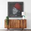J Wayne Color Printed Illusion Frame Black