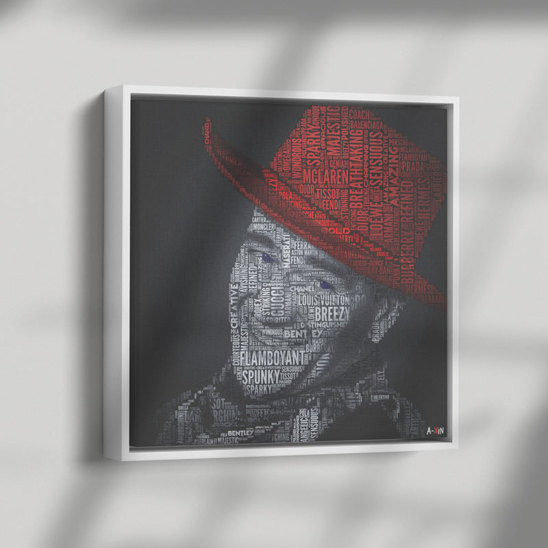 J Wayne Color Wood Frame