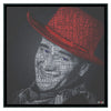 J Wayne Color Wood Frame