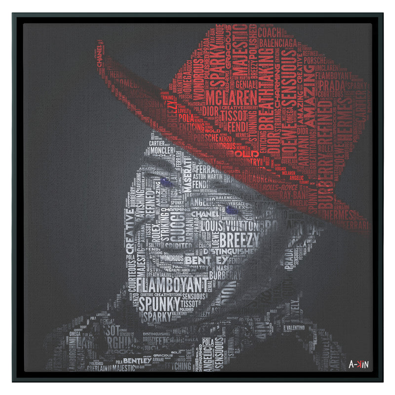J Wayne Color Wood Frame