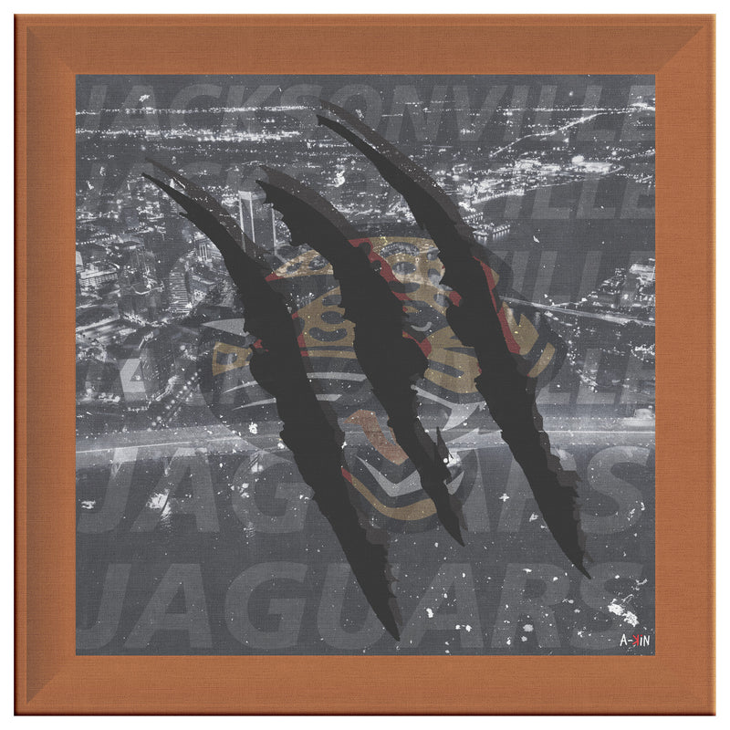 Jacksonville Jaguars Printed Illusion Frame Orange
