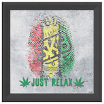 Just Relax Printed Illusion Frame Black