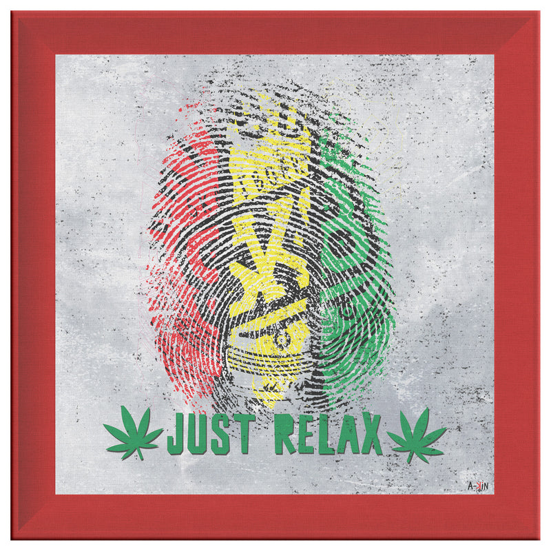 Just Relax Printed Illusion Frame Red
