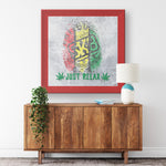Just Relax Printed Illusion Frame Red