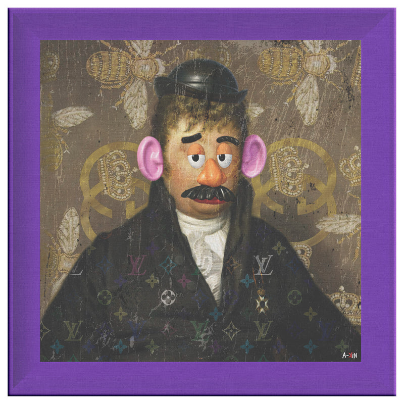 King Potato Printed Illusion Frame Purple