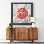 King Stop Printed Illusion Frame Black