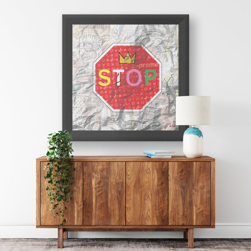 King Stop Printed Illusion Frame Black