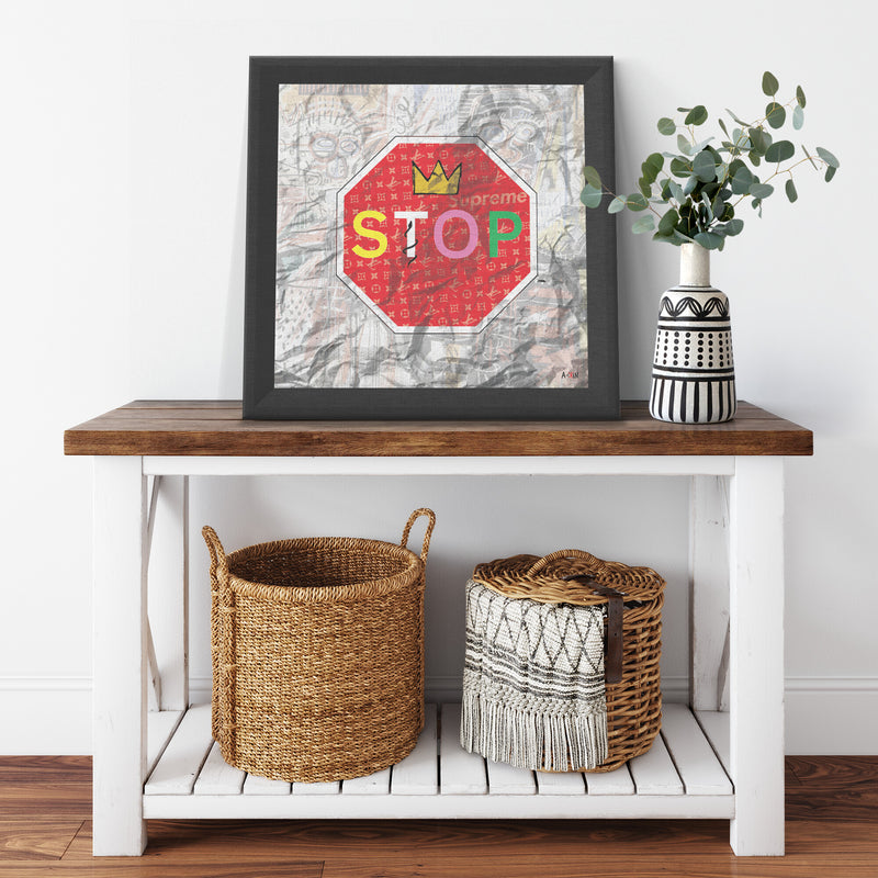 King Stop Printed Illusion Frame Black