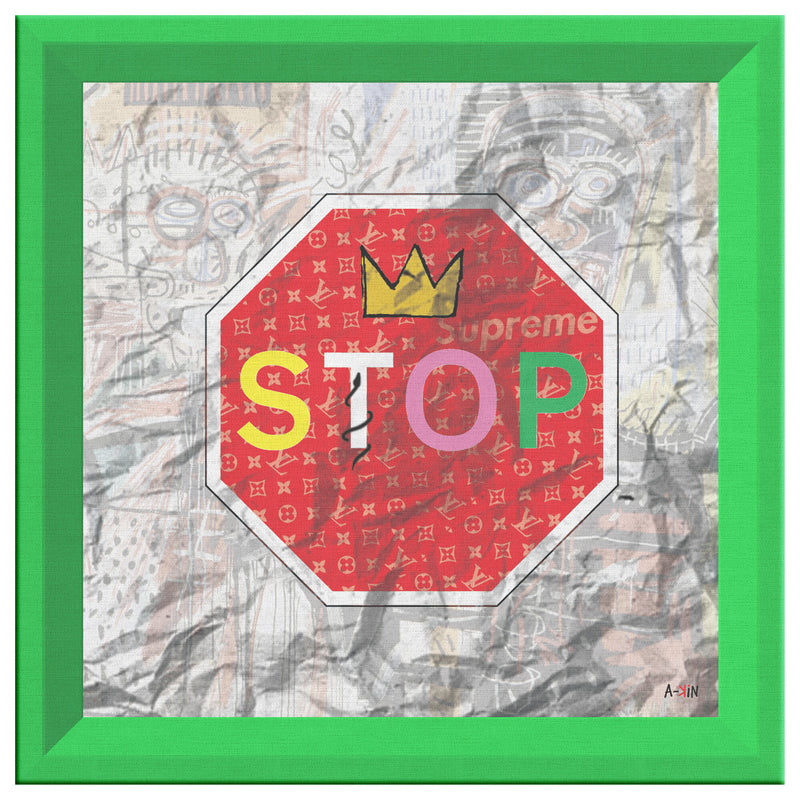 King Stop Printed Illusion Frame Green