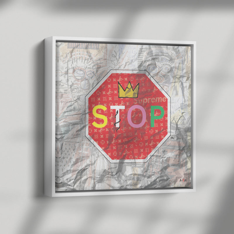 King Stop Wood Frame