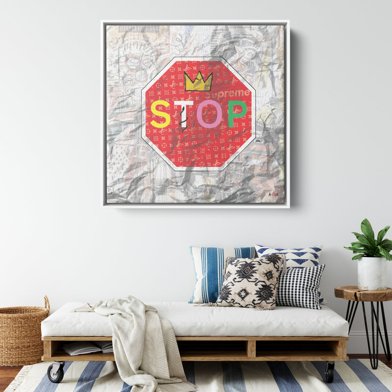 King Stop Wood Frame