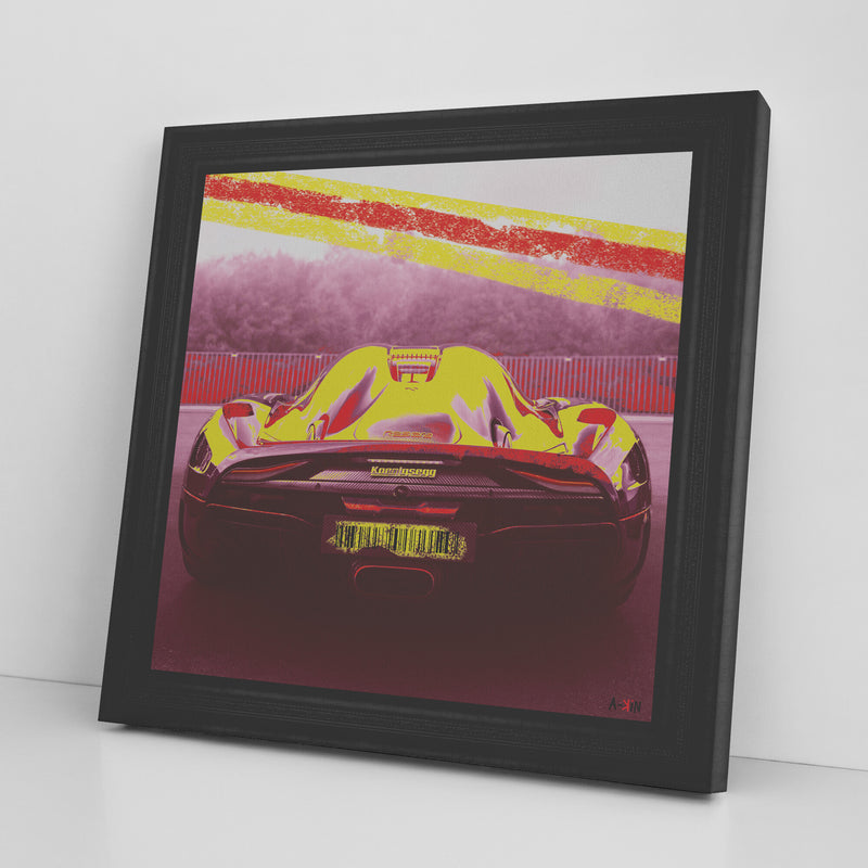 Koenigsegg Fly Printed Illusion Frame Black