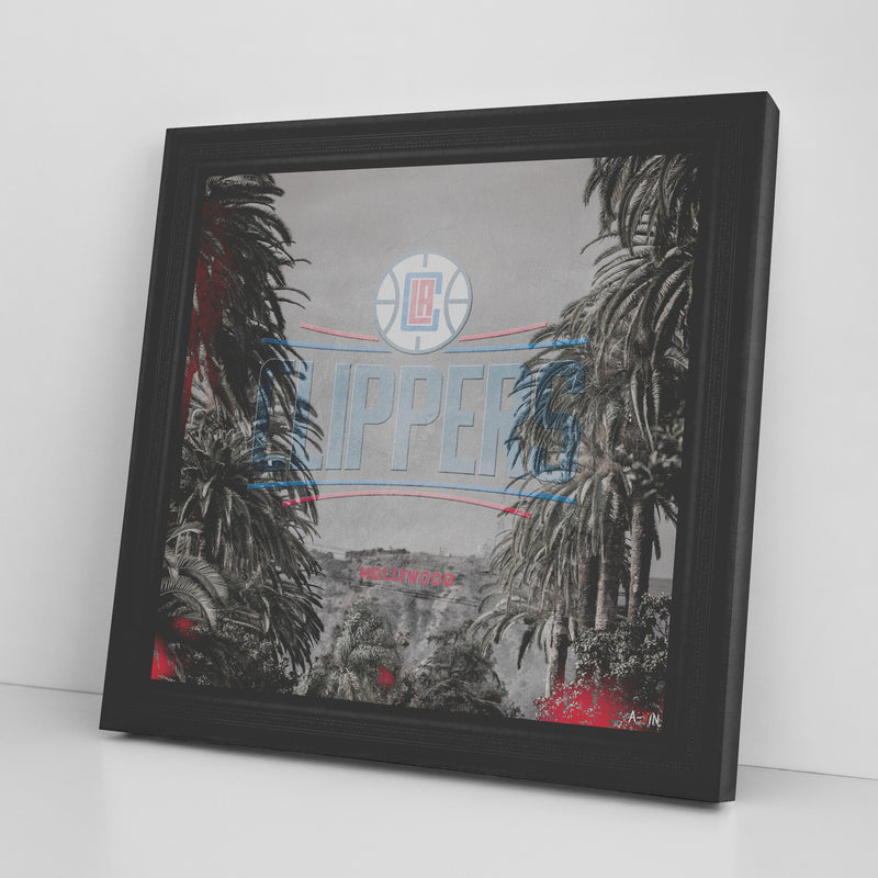 LA Clippers Printed Illusion Frame Black