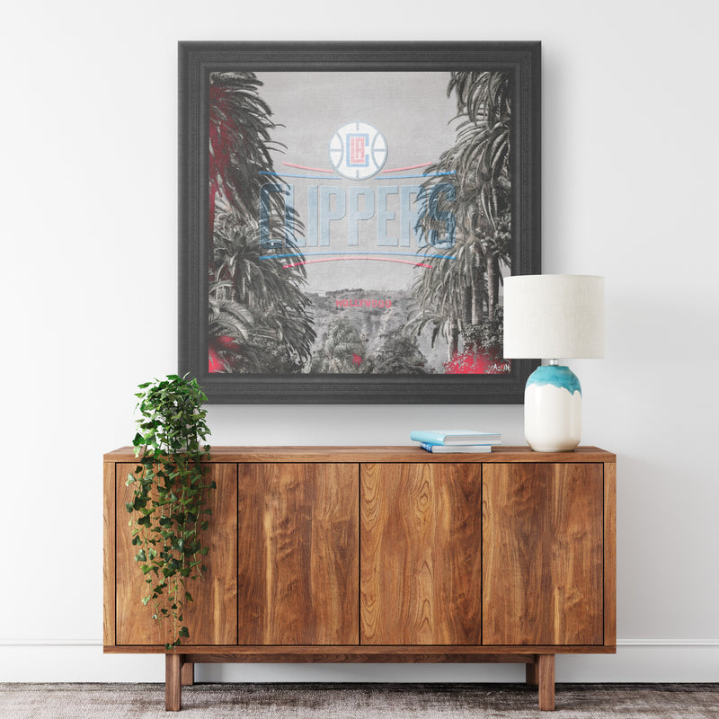 LA Clippers Printed Illusion Frame Black