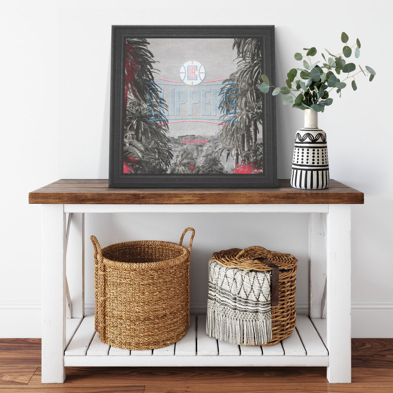 LA Clippers Printed Illusion Frame Black