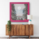 LA Clippers Printed Illusion Frame Pink