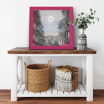 LA Clippers Printed Illusion Frame Pink